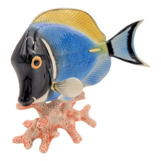 Vintage Porcelain Fish Figurine from Göbel, 1960s For Sale