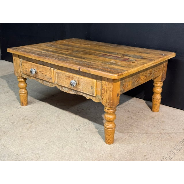 Pine Coffee Table, 1930 For Sale - Image 6 of 10