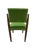 Set of 6 Italian Mid-Century Modern Dining Chairs in Walnut and Green Upholstery, C. 1960s For Sale In New York - Image 6 of 8