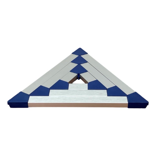 Danish Postmodern Triangular Trivet Coasters by Jorgen Meldgaard for Menu, 1980s, 1980s, Set of 3 For Sale