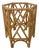 Natural Rattan Chippendale Pedestal Dining Table Base For Sale