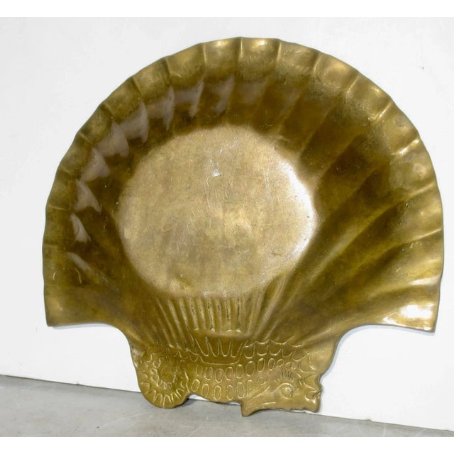 Mid-Century Modern Mid-Century Bronze Shell Dish Circa 60s Danish Modern For Sale - Image 3 of 6