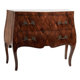 Vintage Italian Inlaid Bombay Commode or Chest For Sale