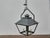 Charcoal Pair of Large Iron Lanterns with Four Lights and Architectural Design For Sale - Image 8 of 12
