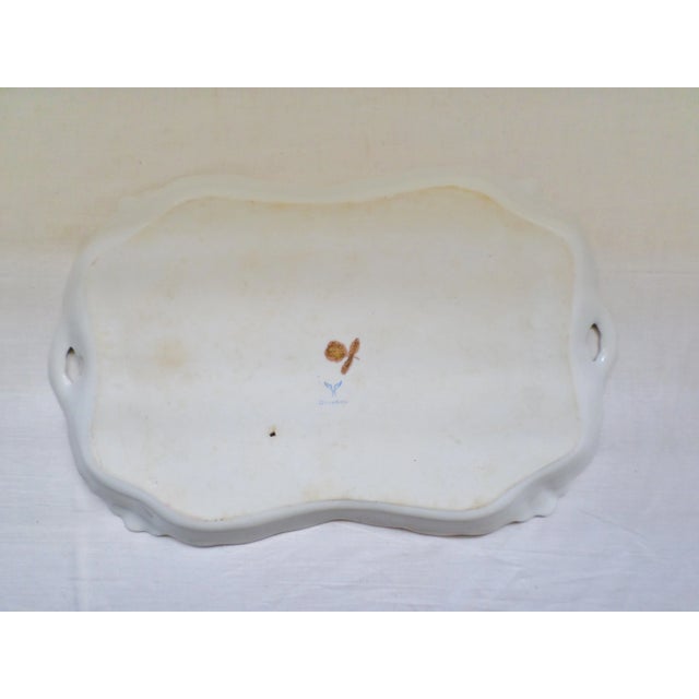 Dresden Porcelain "Malmaison" Tray For Sale - Image 9 of 11