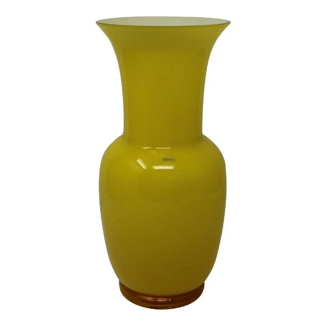 Cranberry Opalino Vase by Venini of Murano For Sale In Naples, FL - Image 6 of 10