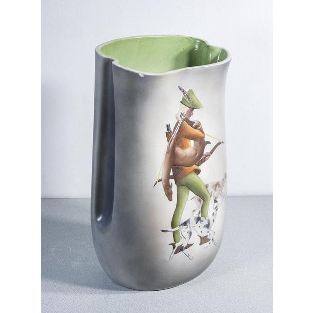 Ceramic Robin Hood Umbrella Stand from C.I.A. Manna, 1950s For Sale - Image 6 of 18