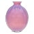 Vintage Murano Barovier Toso Pink Opalescent Italian Art Glass Paneled Surface Decorative Flower Vase For Sale