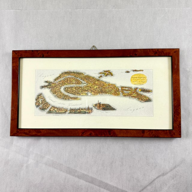 Brown Hand-Colored Etching, the Venetian Lagoon, Italy – Framed For Sale - Image 8 of 15