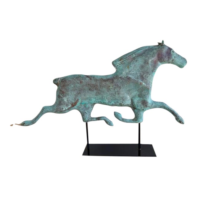 Vintage Copper Horse Weathervane For Sale