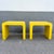 Wood Postmodern Yellow Gloss Laminate Waterfall Side Tables - A Pair For Sale - Image 7 of 10