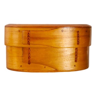 Vintage Swedish Bent Wooden Tine Box, 1920s For Sale