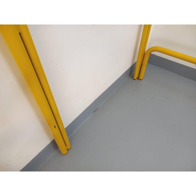 Vintage Italian Bunk Beds in Yellow Metal from Maretto Marflex, 1970s, Set of 2 For Sale - Image 17 of 18