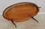 Italian Marquetry Inlaid Oval French Style Coffee Table For Sale - Image 14 of 14