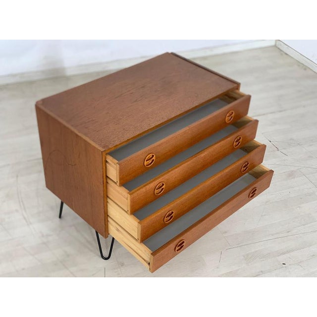 Danish Teak Chest of Drawers For Sale - Image 4 of 9
