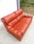 Mid 20th Century Vintage Genuine Leather 2 Seater Sofa Loveseat W/ Footstool Ottoman Bench ~ MCM For Sale - Image 5 of 15