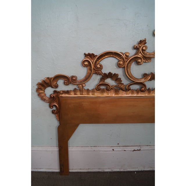 1950s Gilt Metal Gold Rococo King Size Headboard Chairish
