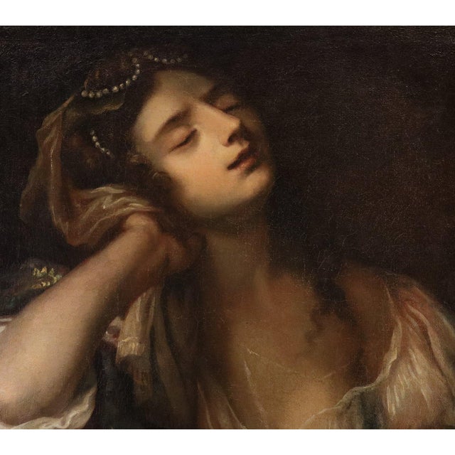 After Carlo Francesco Nuvolone, The Suicide of Queen Sophonisba, 17th Century, Oil Painting on Canvas, Framed For Sale - Image 8 of 13