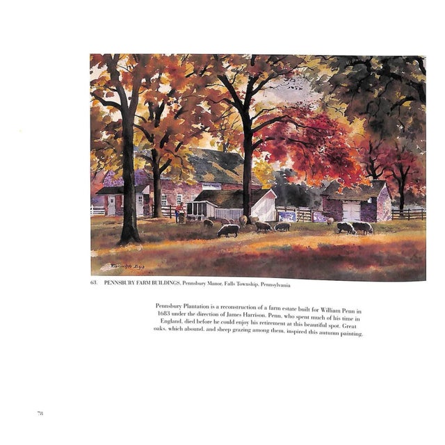 White "Ranulph Bye's Bucks County" 1989 Bye, Ranulph (Signed) For Sale - Image 8 of 12