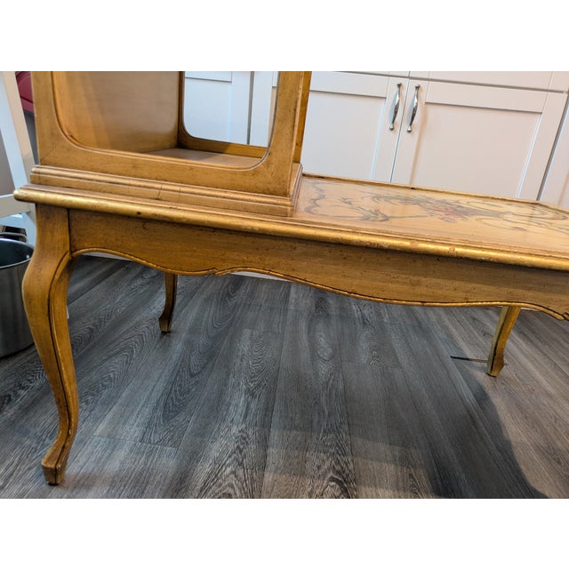 1940s Vintage Hollywood Regency Hand-Painted Accent Table For Sale - Image 5 of 7