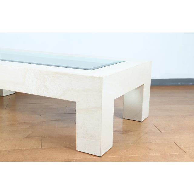 Mid Century Travertine Coffee Table Chairish