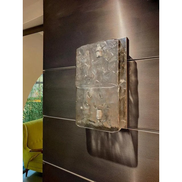 Grey Murano Wall Lights by Aureliano Toso, 1970s, Set of 2 For Sale - Image 11 of 12
