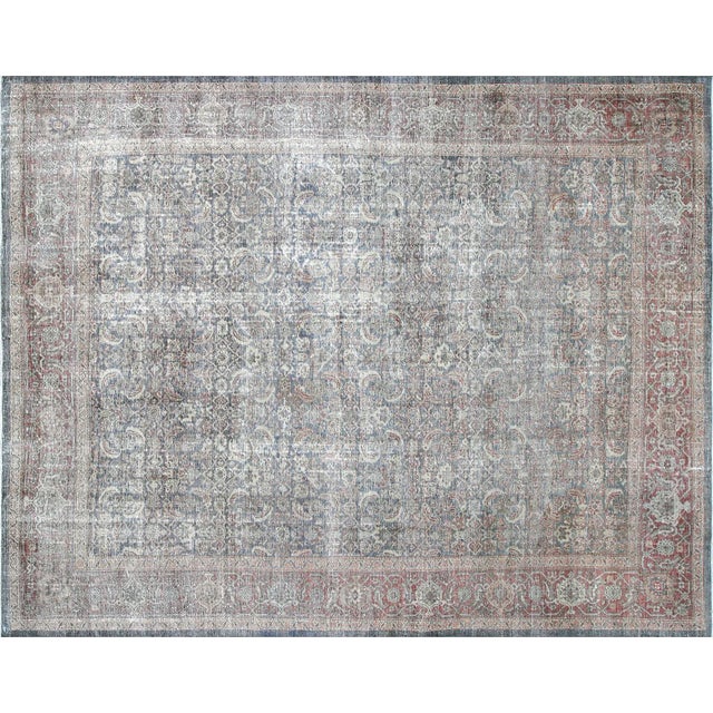 Textile 1940s Persian Mahal Rug For Sale - Image 7 of 7