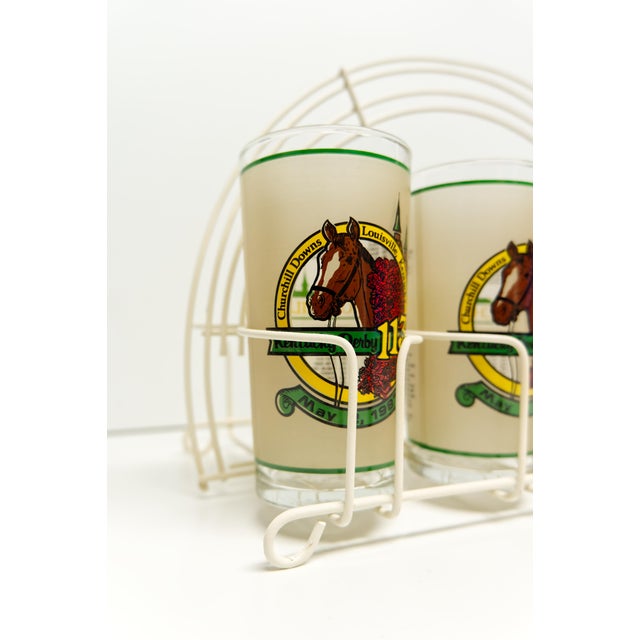 Mid Century Modern White Metal 8 Drinks Caddy For Sale - Image 9 of 9