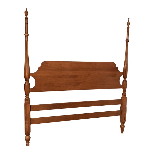 1950s Cherry & Maple Wood Headboard Chairish