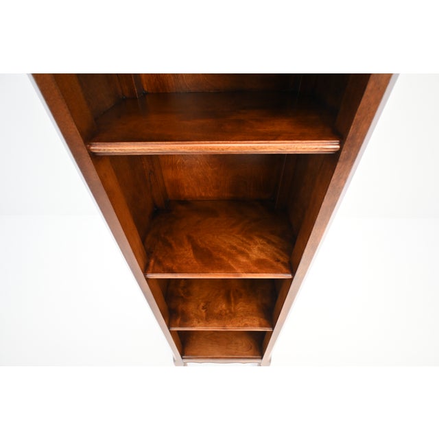 Wood Stickley Brothers “Quaint” Cherry Bookcases, Grand Rapids, Circa 1920s, a Pair | Newly Refinished For Sale - Image 7 of 17