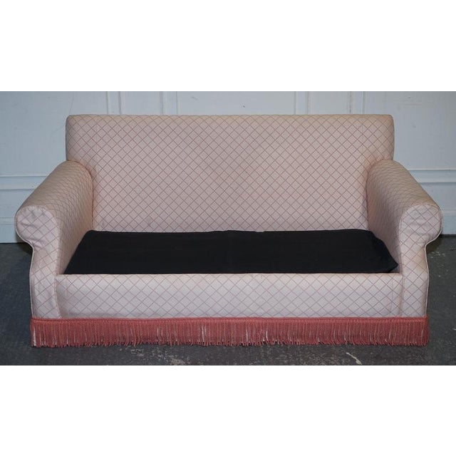 English Country House 2-Seater Sofa Bed with Feather Filled Cushions For Sale - Image 17 of 18