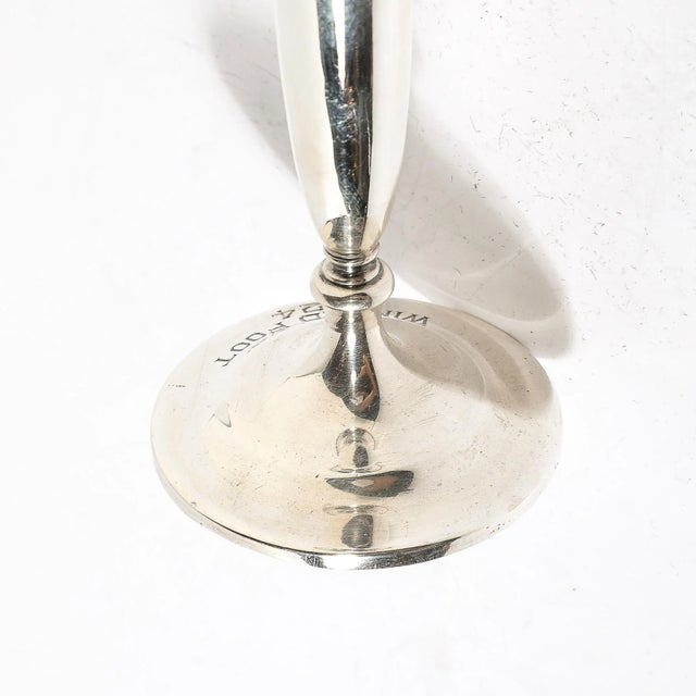 Art Deco Sterling Trumpet Vase by S.Kirk and Son for Winged Foot Golf Club For Sale - Image 11 of 11