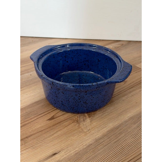 Cerutil Stoneware of Portugal Blue Casserole Dish For Sale - Image 10 of 11