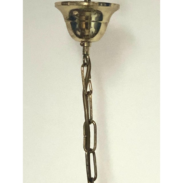 Gold-Plated Metal Lead Crystal Ball Three-Light Chandelier, 1970s, in Very Good conditions. Designed 1970 to 1979 I have...