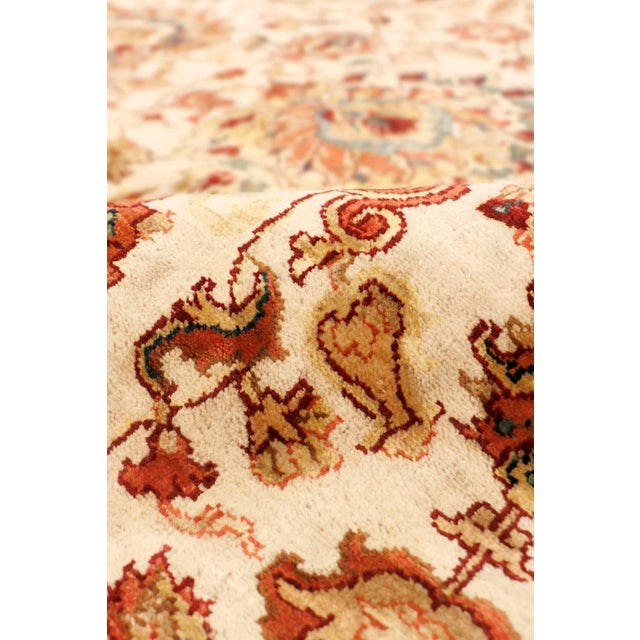 Modern Pasargad Home Agra Beige Wool Area Rug-12' 2" X 16' 4" For Sale - Image 3 of 7