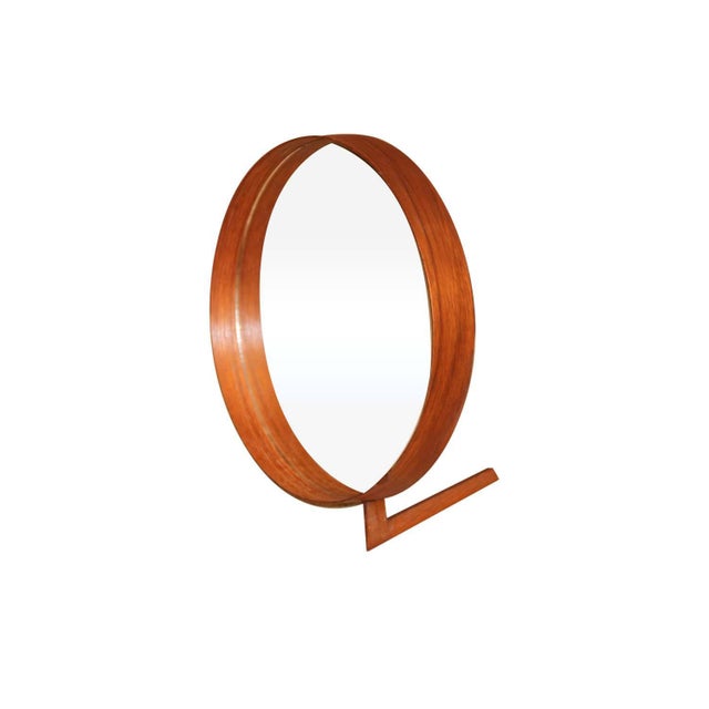 Mid Century Uno and Osten Kristiansson Teak Table Mirror Luxus Sweden For Sale - Image 12 of 12