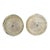 French Round Disk Wall Sconces or Ceiling Lights - A Pair For Sale