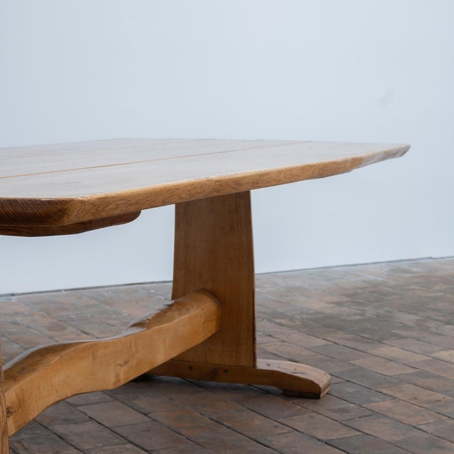 20th Century French Oak Dining Table, 1970 For Sale - Image 9 of 11