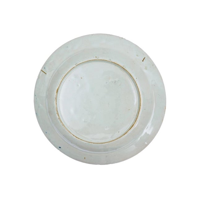 English 18th Century Lambeth Plate Abigail Griffith Chinoiserie Landscape For Sale - Image 3 of 3