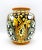 Yellow 1980's Italian Caltagirone Ceramics Polychrome Hand Painted Terra Cotta Vase For Sale - Image 8 of 8