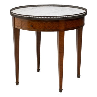 Vintage Table with Marble Top, 1920s For Sale