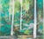 Maurice Genis Fauve landscape: The birches Original watercolor drawing Signed in ink by the artist On paper 48 x 38cm...