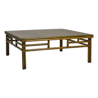 Low Bamboo Table from McGuire, 1980s For Sale