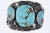 Huge Navajo Sterling and Turquoise cuff by Augustine Largo. 8" including the&lt;br&gt;1.5" gap, 2.5" wide in center, 149.2...