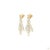 Modern 12.72 Carat Pear Shape Diamond Gold Earrings, Pair For Sale - Image 3 of 9