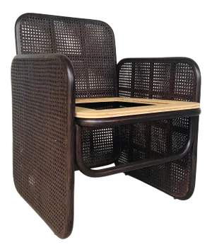 Jamie Durie for Baker / McGuire Brown Caned Panel Chair