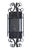Metal Mid 20th Century Slate Gray Lantern With Smoky Glass Panels For Sale - Image 7 of 8