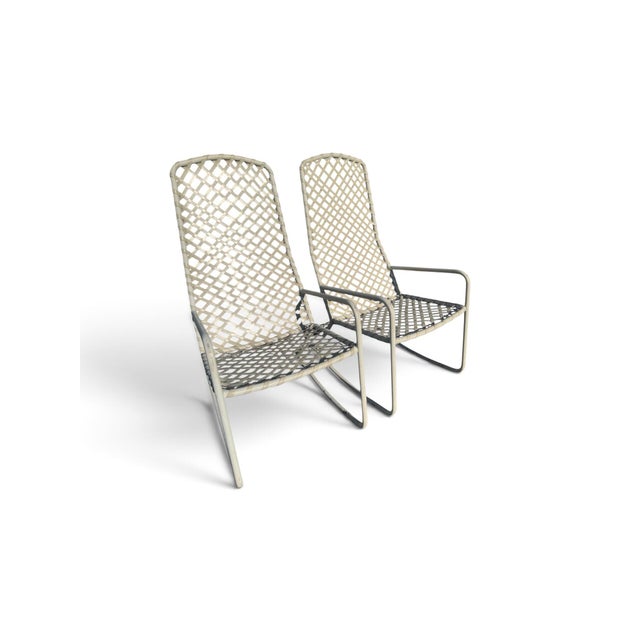 Mid-Century Modern Two Brown Jordan Matching Outdoor Rockers For Sale - Image 3 of 8