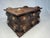Vintage Rustic European Solid Wood and Brass Small Decorative Box For Sale In Houston - Image 6 of 12