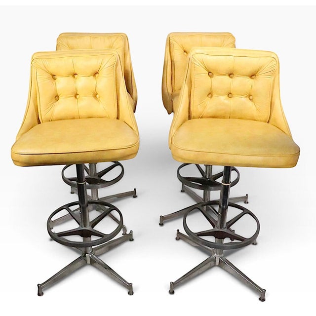 Set of Four Swivel Bar Stools by Daystrom C. 1979 For Sale - Image 13 of 14